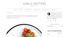 Desktop Screenshot of garlicmatters.com
